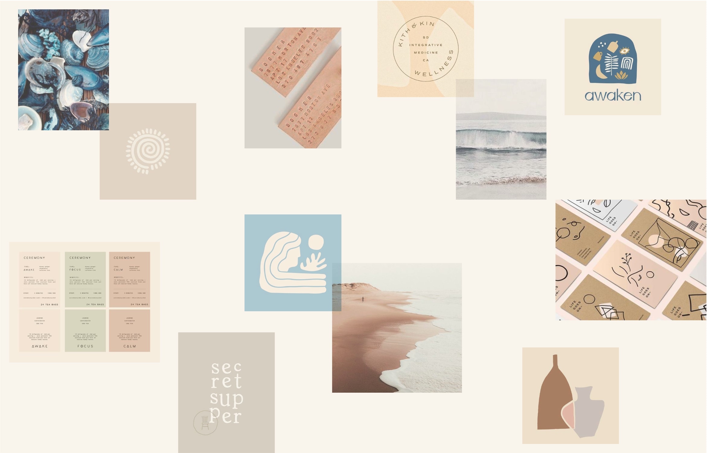 The Mindful Potter branding moodboard